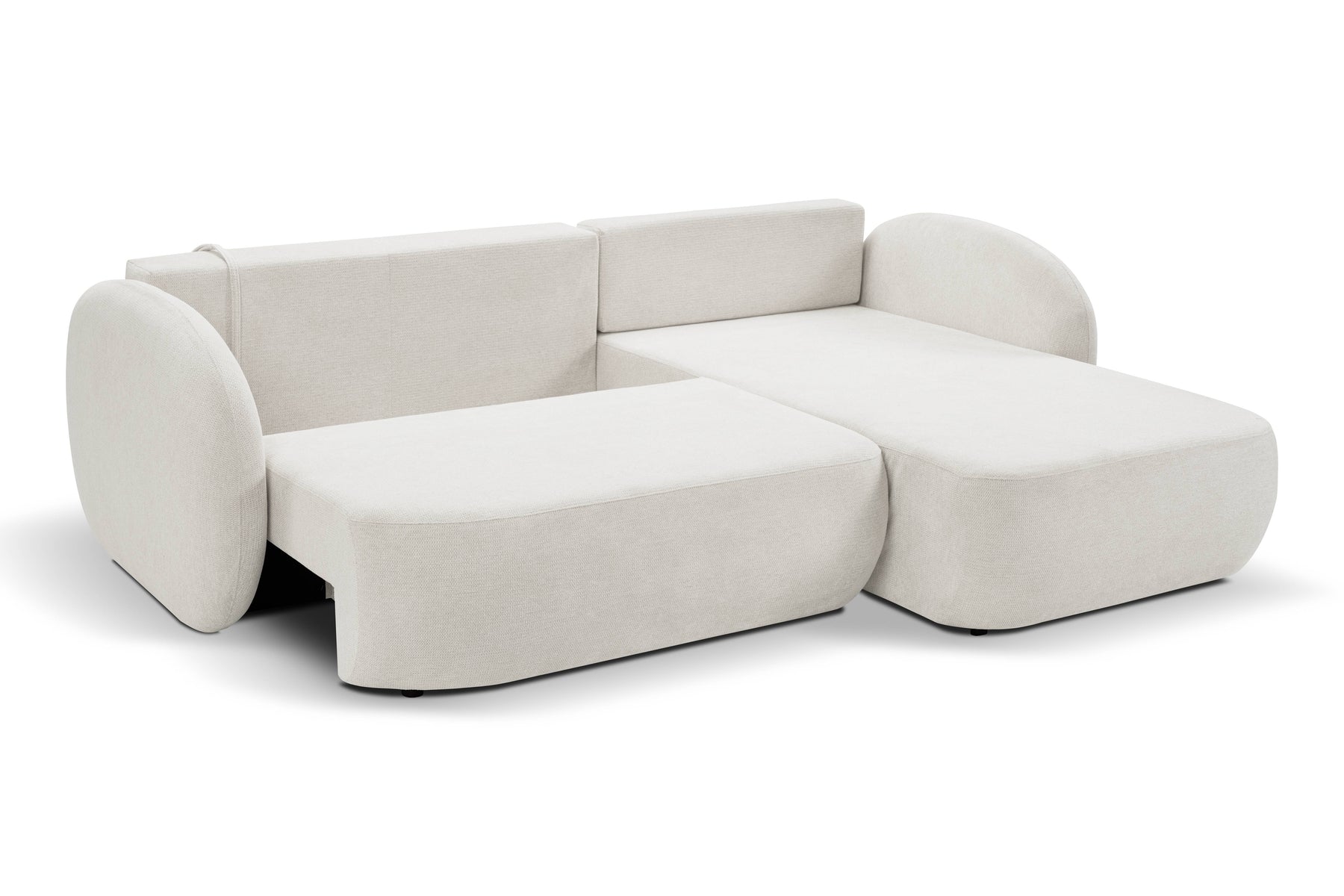 Divano letto angolare in tessuto cinigliato Madrid 248x174 cm