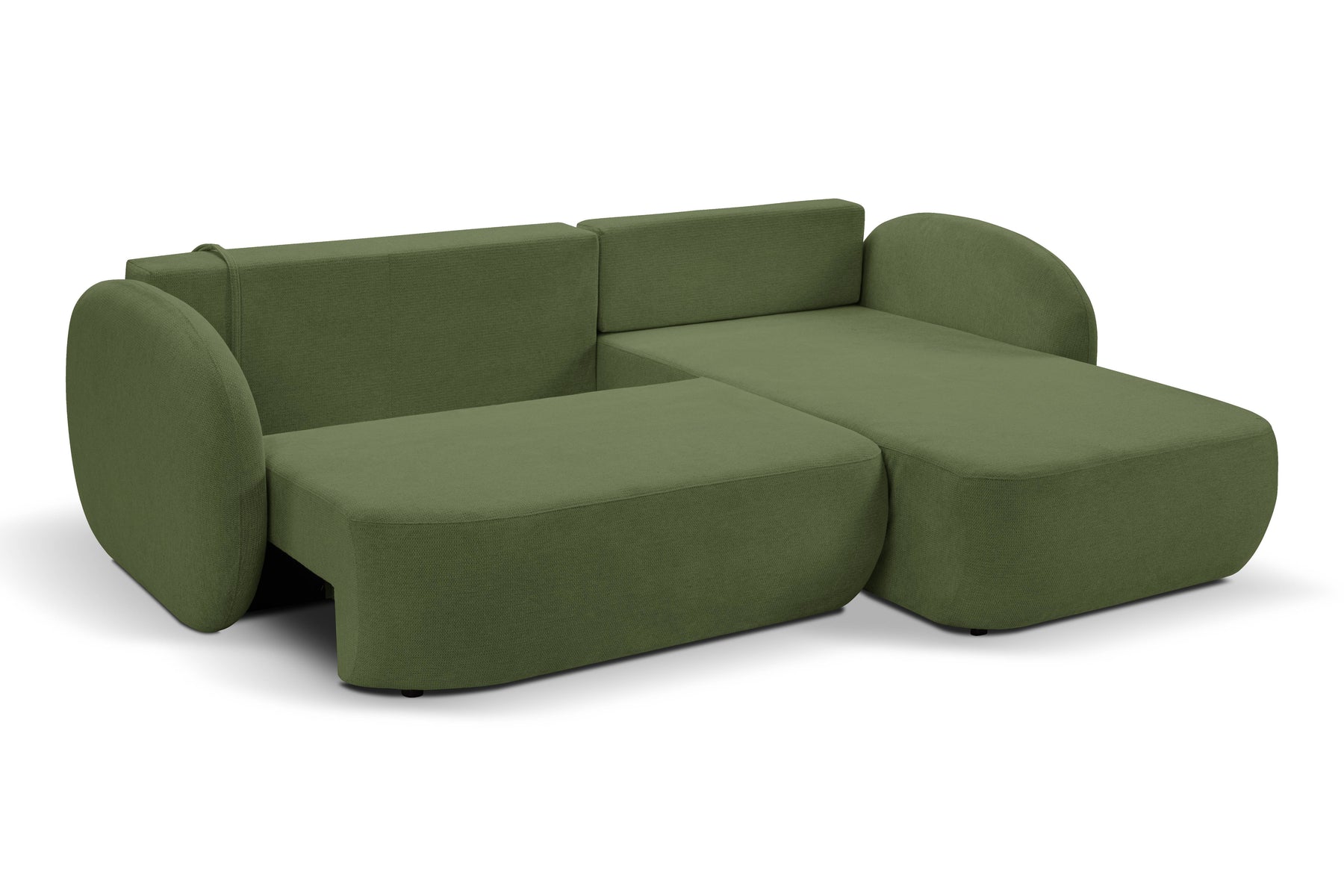 Divano letto angolare in tessuto cinigliato Madrid 248x174 cm