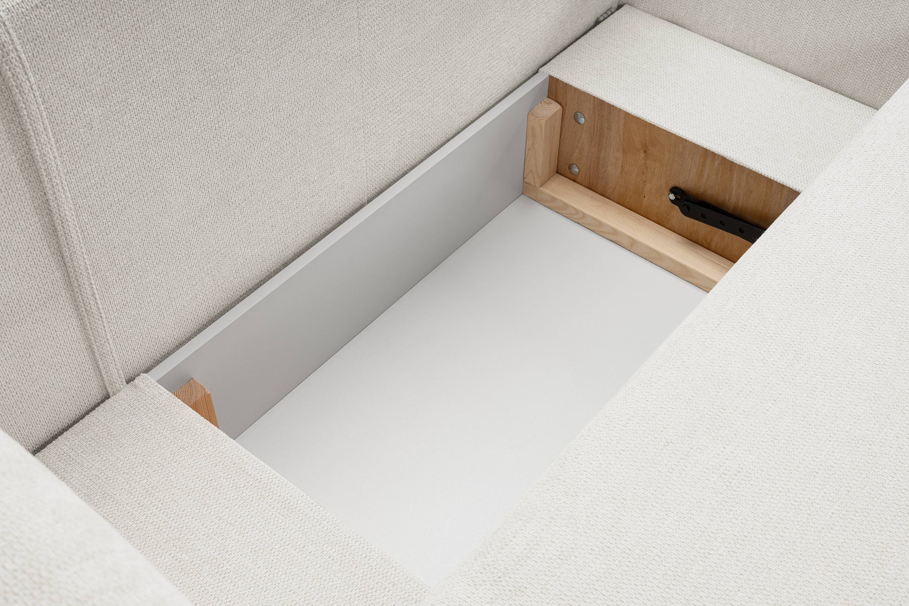 Divano letto angolare in tessuto cinigliato Madrid 248x174 cm