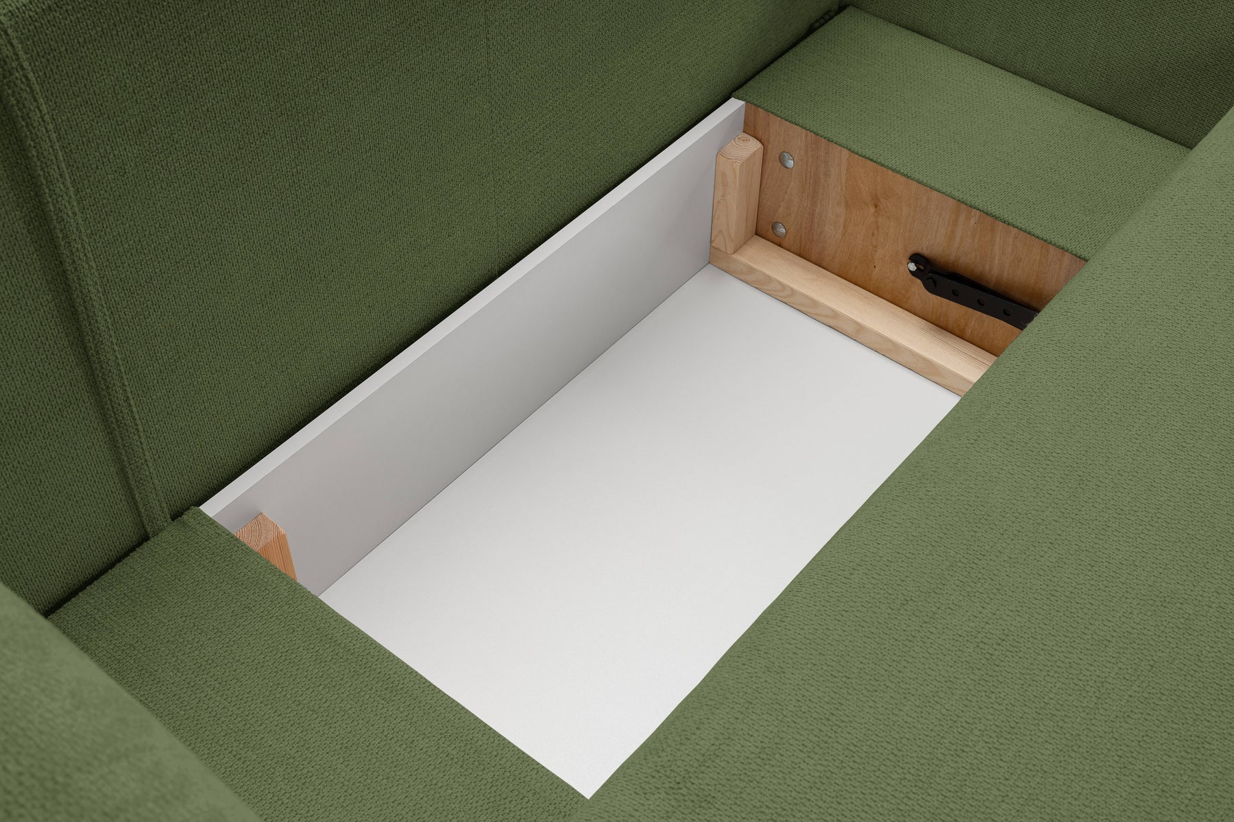 Divano letto angolare in tessuto cinigliato Madrid 248x174 cm