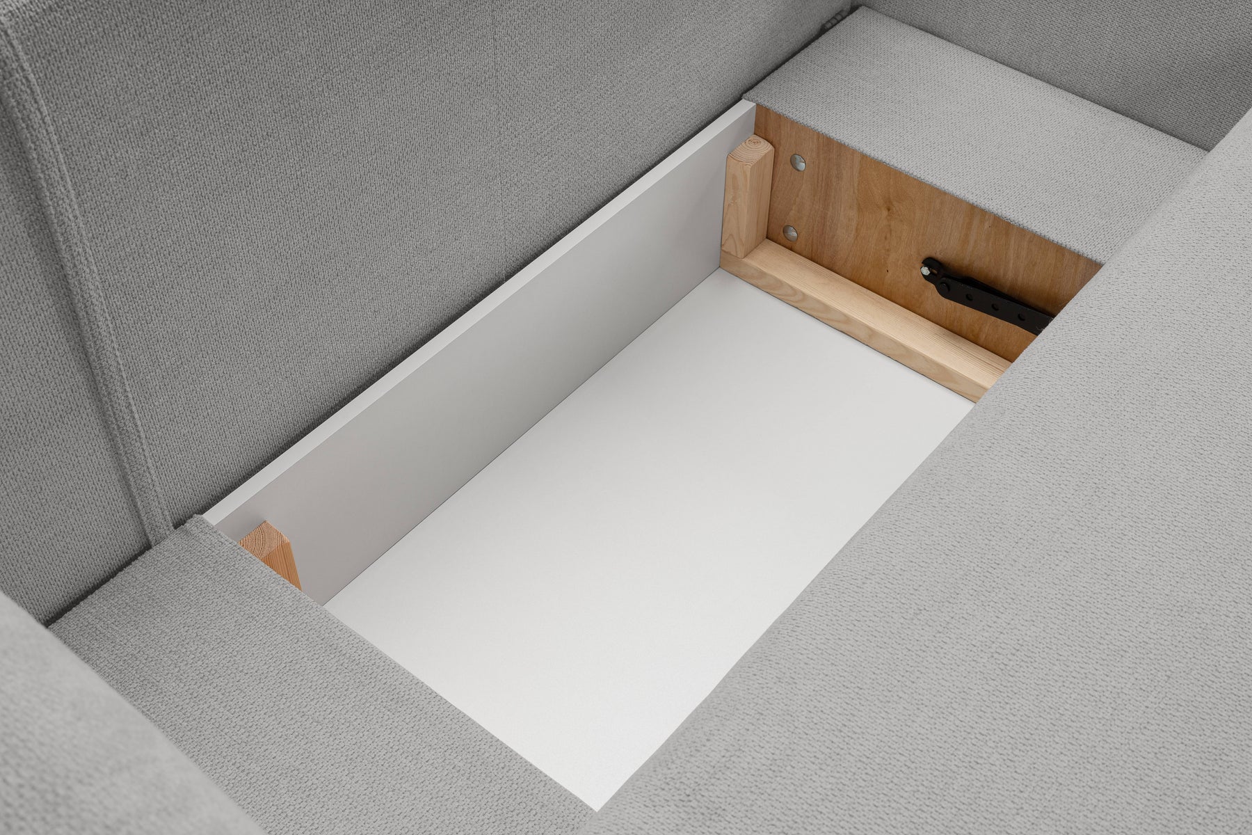 Divano letto angolare in tessuto cinigliato Madrid 248x174 cm