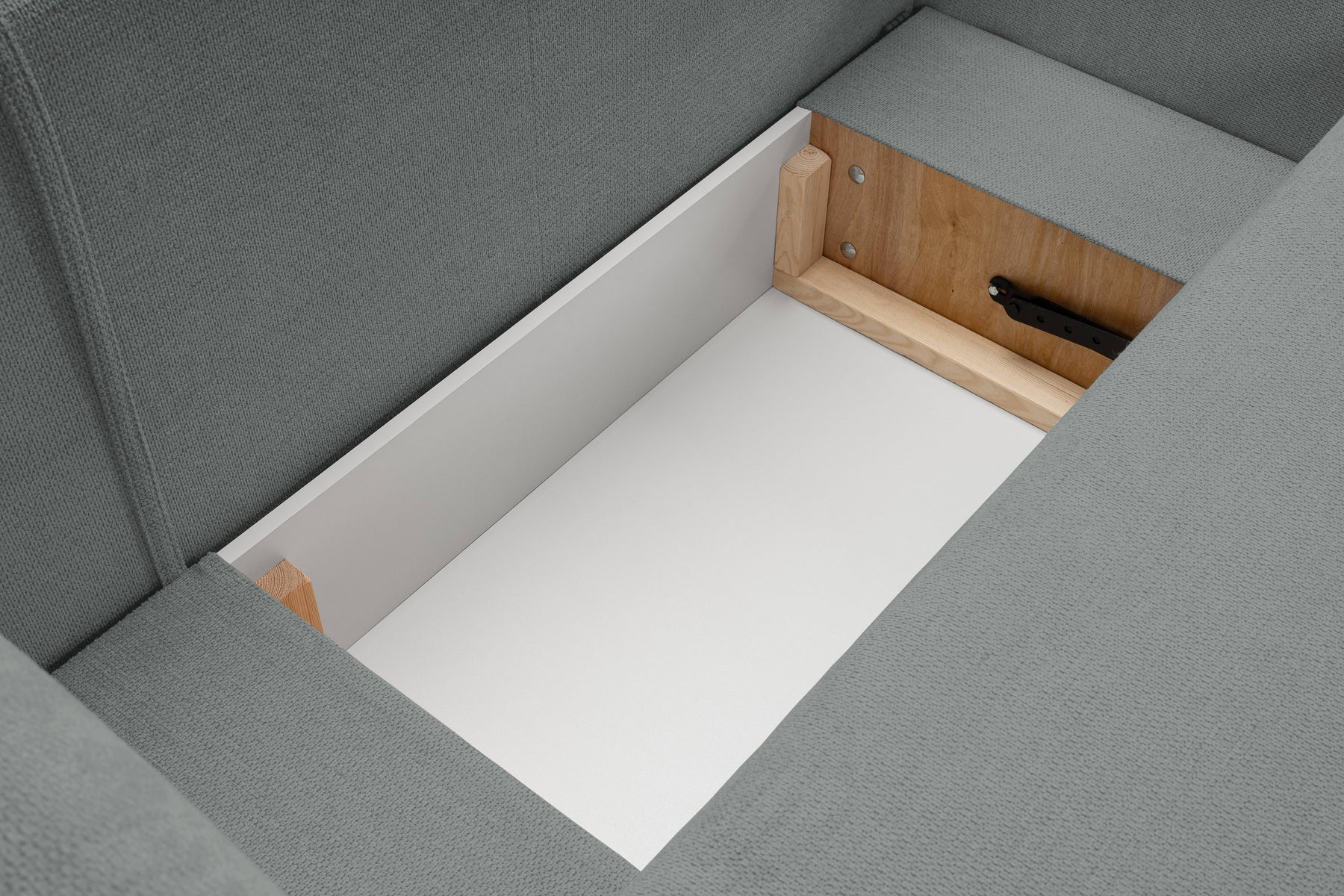 Divano letto angolare in tessuto cinigliato Madrid 248x174 cm