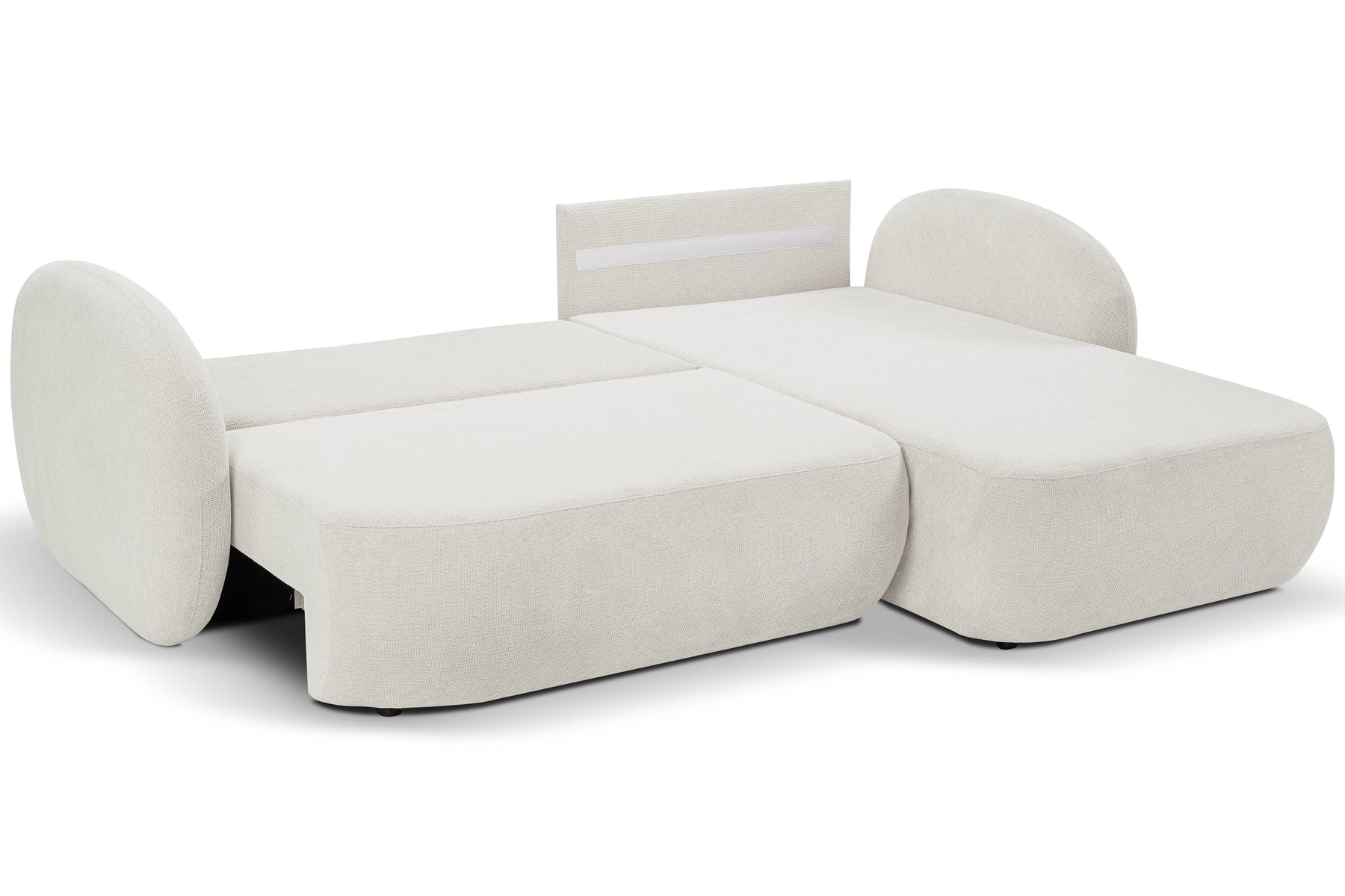 Divano letto angolare in tessuto cinigliato Madrid 248x174 cm