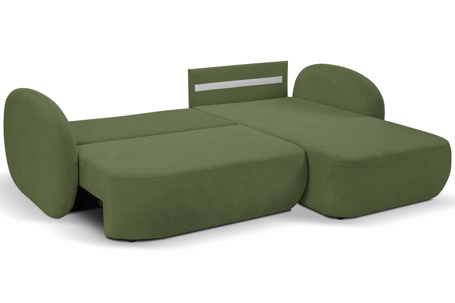 Divano letto angolare in tessuto cinigliato Madrid 248x174 cm