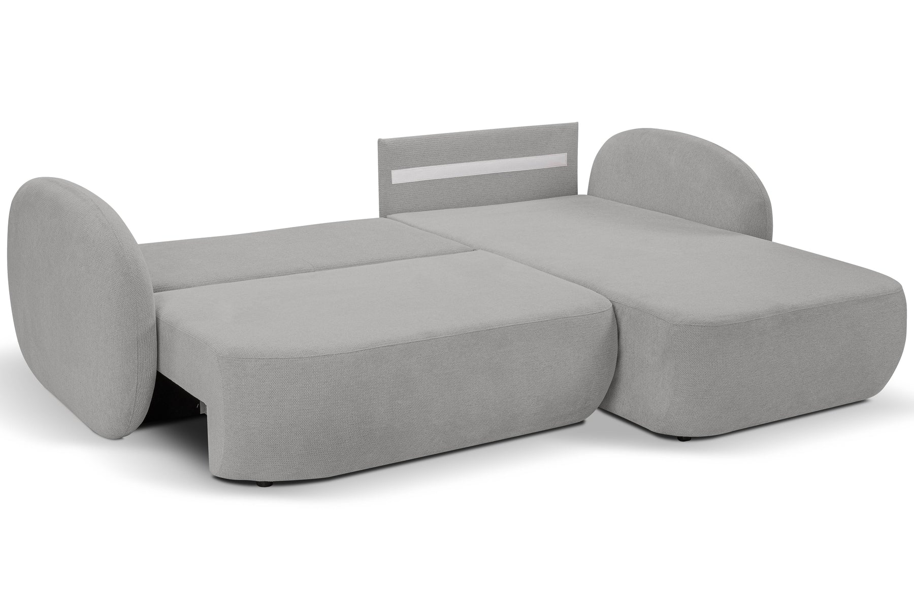 Divano letto angolare in tessuto cinigliato Madrid 248x174 cm
