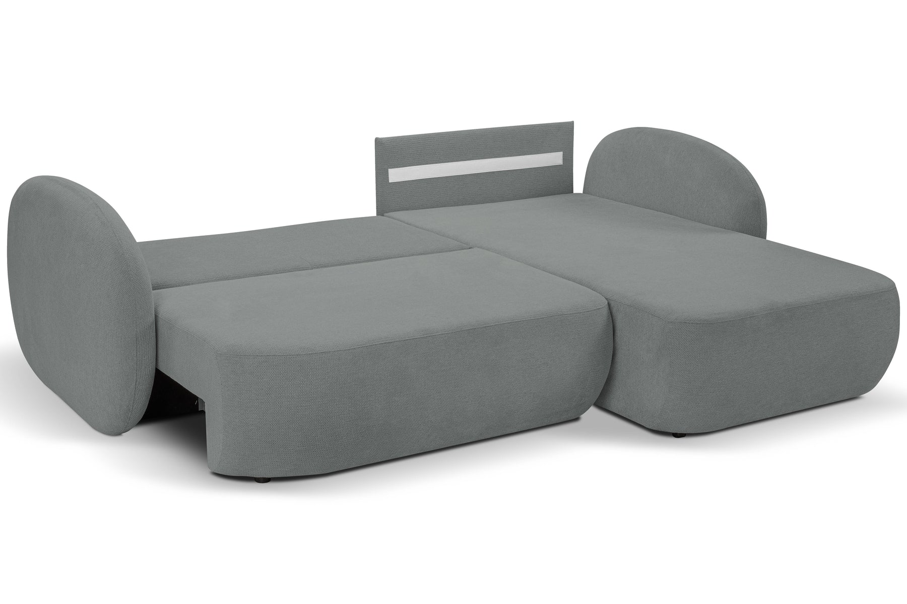 Divano letto angolare in tessuto cinigliato Madrid 248x174 cm