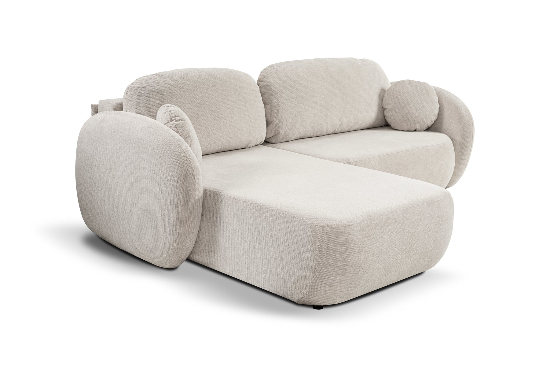 Divano letto angolare in tessuto cinigliato Madrid 248x174 cm