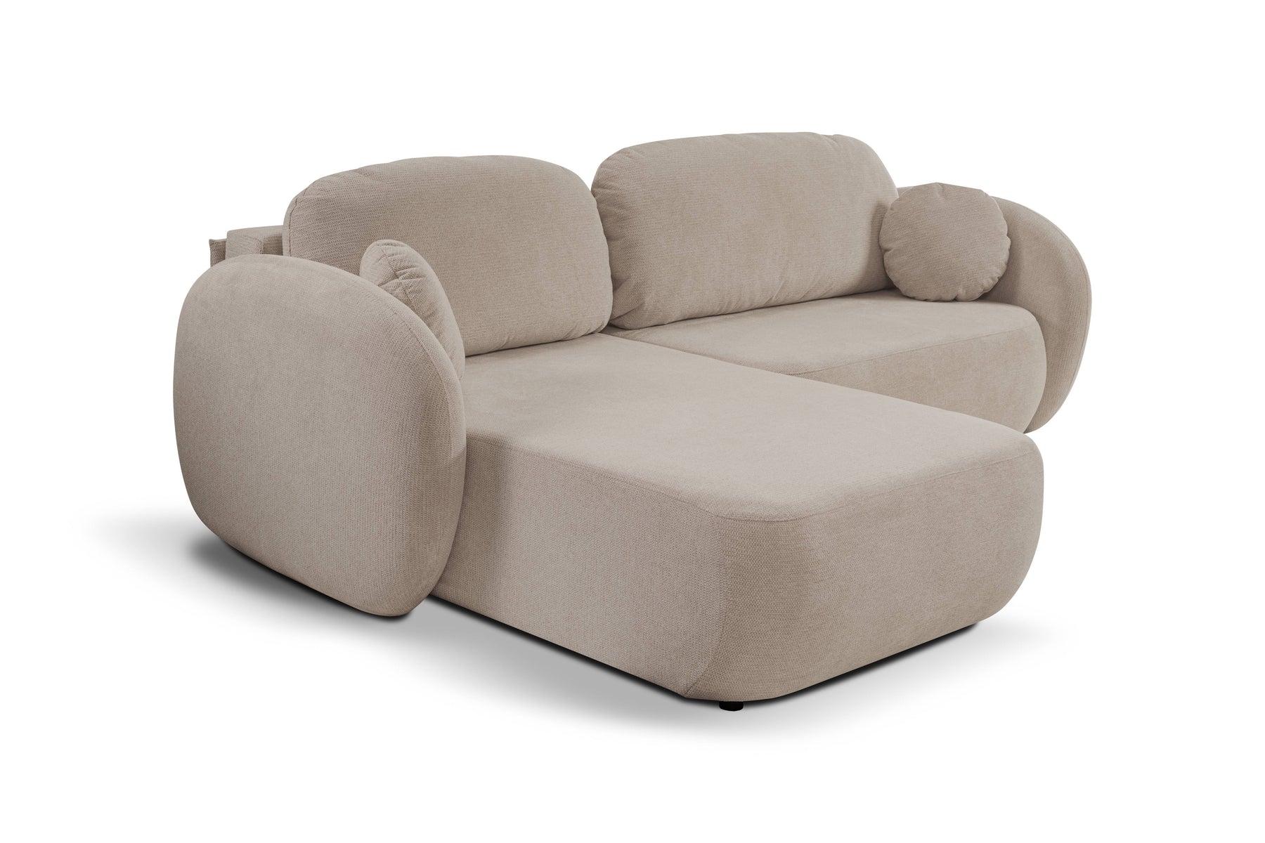 Divano letto angolare in tessuto cinigliato Madrid 248x174 cm