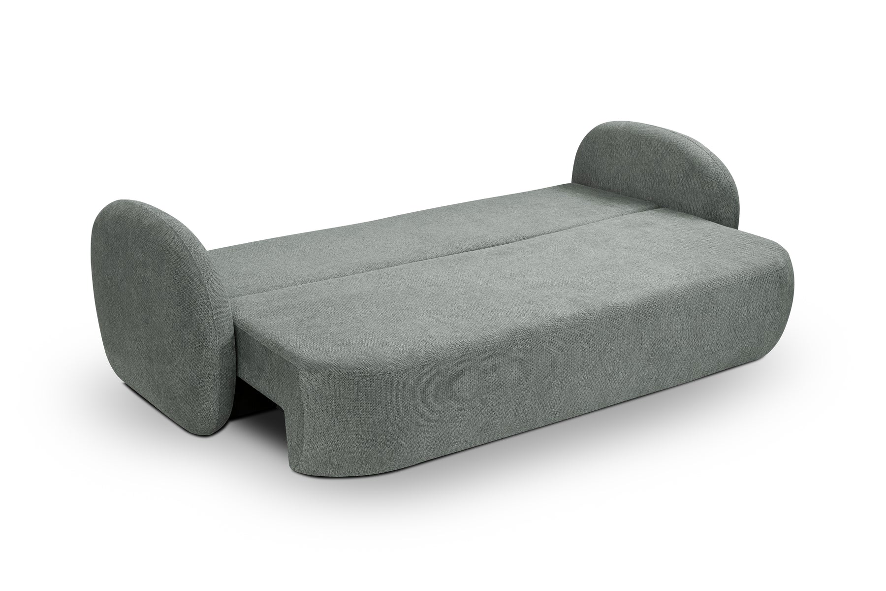 Divano letto in tessuto cinigliato grigio Madrid 238x142 cm