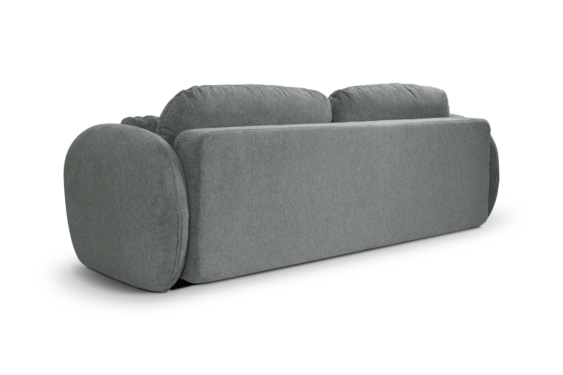 Divano letto in tessuto cinigliato grigio Madrid 238x142 cm