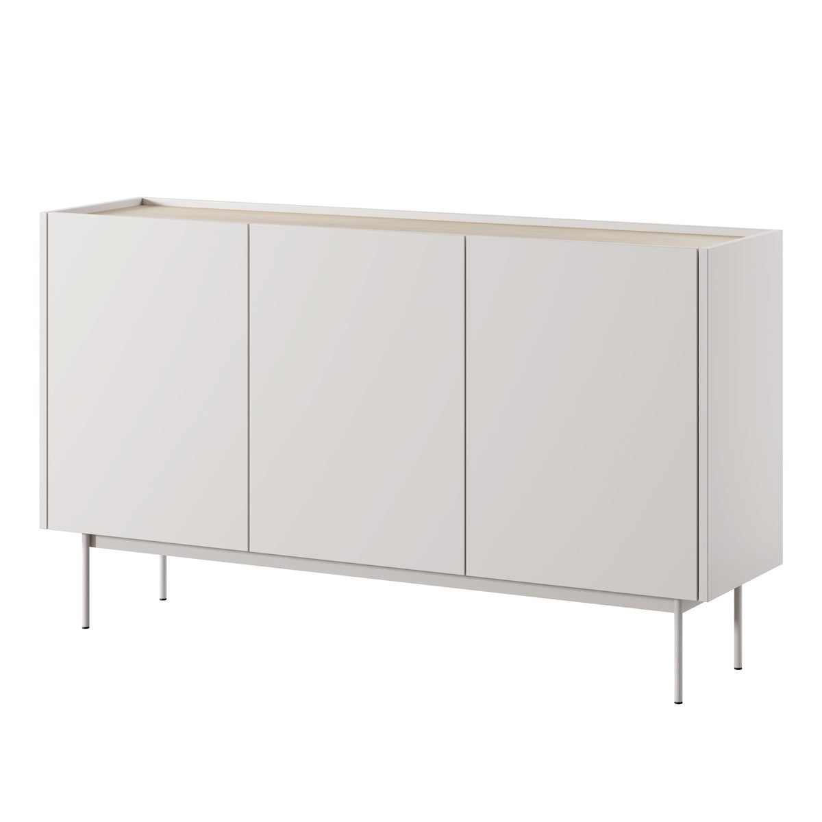 Madia 3 ante in legno laminato Lago 144x83 cm