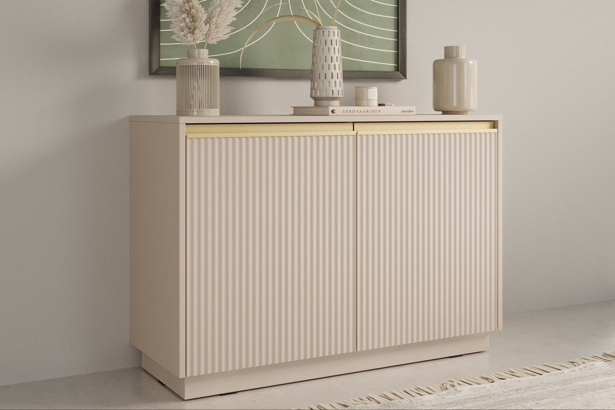 Madia a 2 ante in legno laminato Gold 104x72 cm