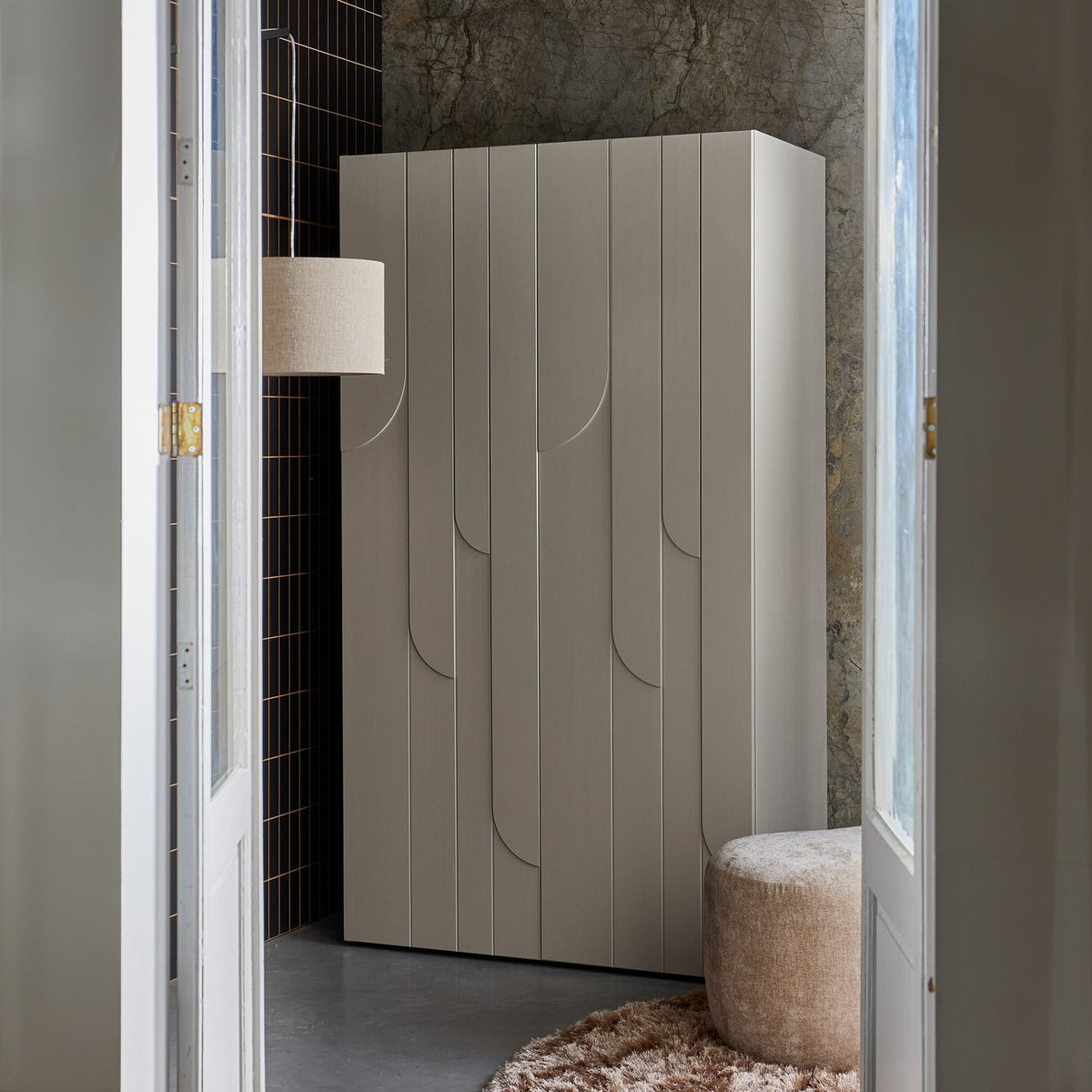 Credenza 2 ante in pino Rain 200x110 cm