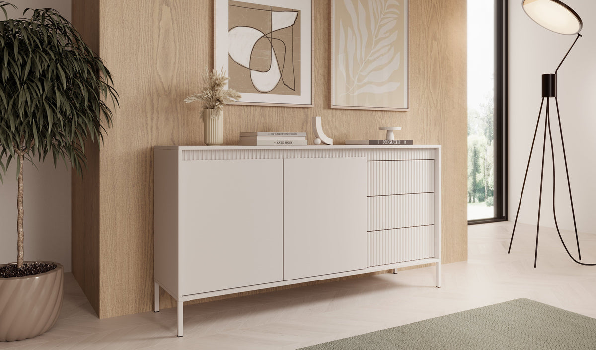 Madia con 2 ante e 3 cassetti Nemi 153x81 cm