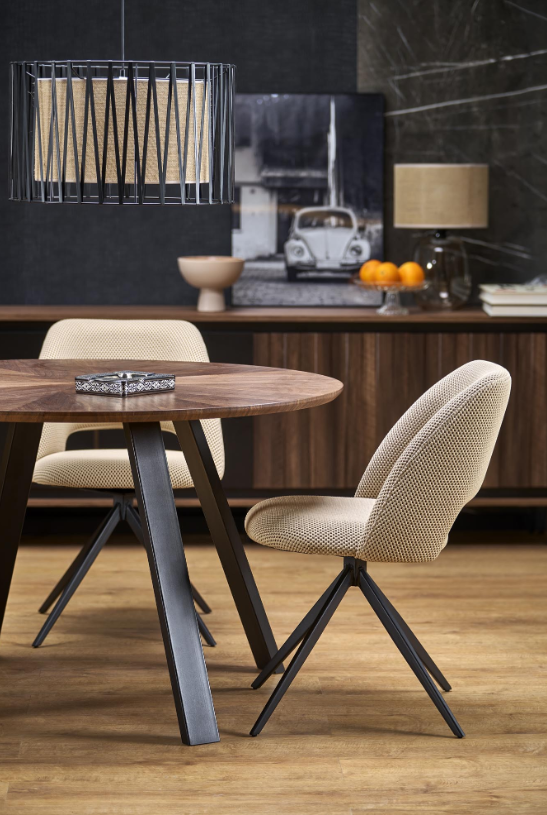 Tavolo tondo per 4/6 persone rovere Leonida 120x74 cm