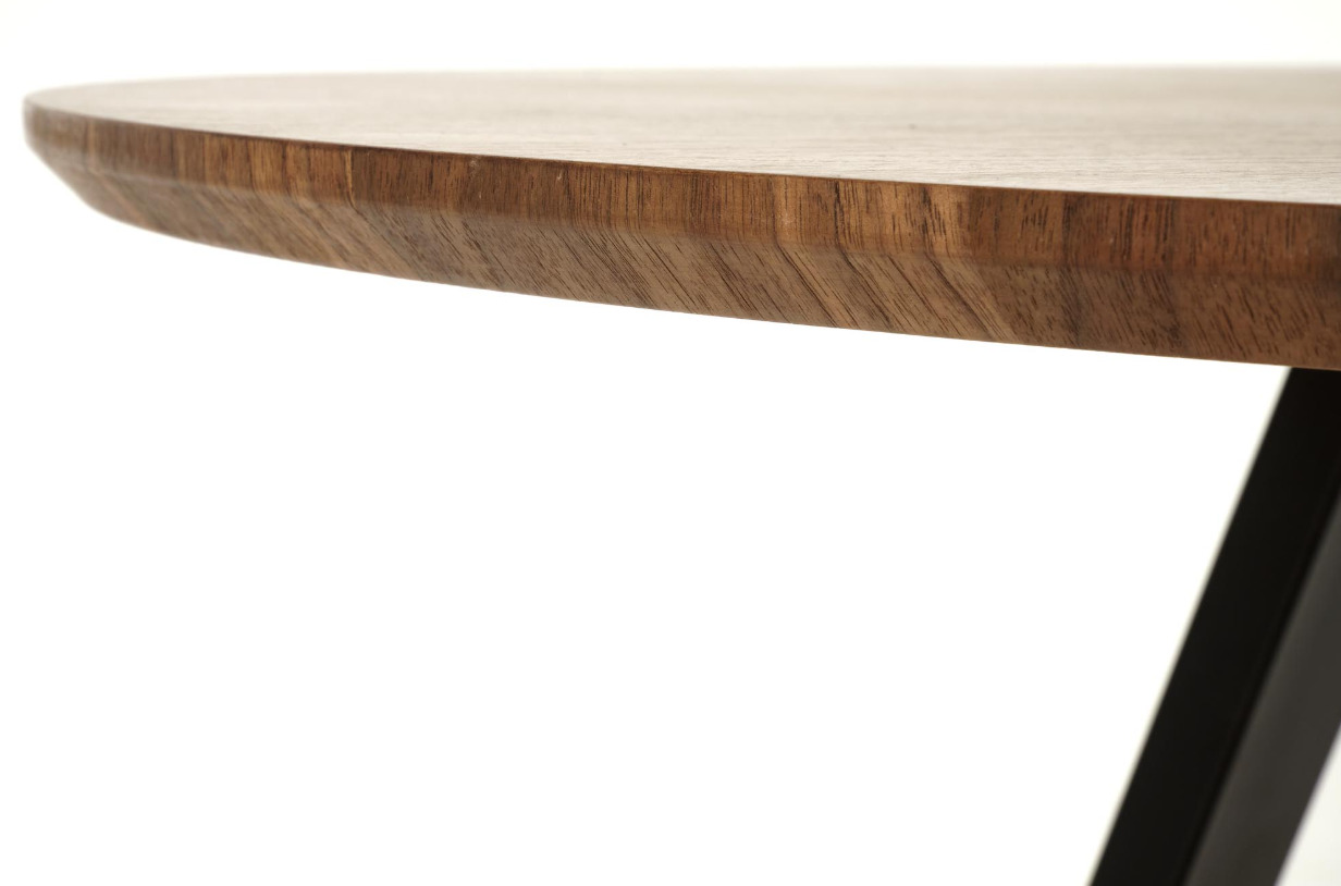 Tavolo tondo per 4/6 persone rovere Leonida 120x74 cm