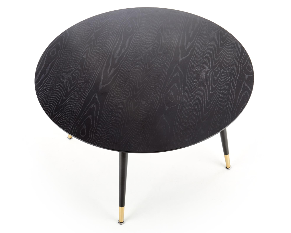 Tavolo tondo per 4 persone nero Argo 120x75 cm