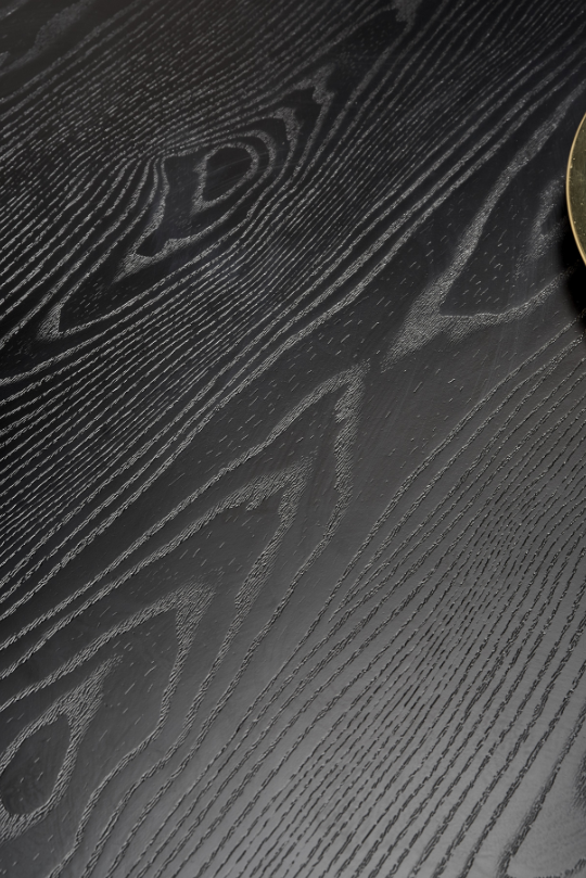 Tavolo tondo per 4 persone nero Argo 120x75 cm