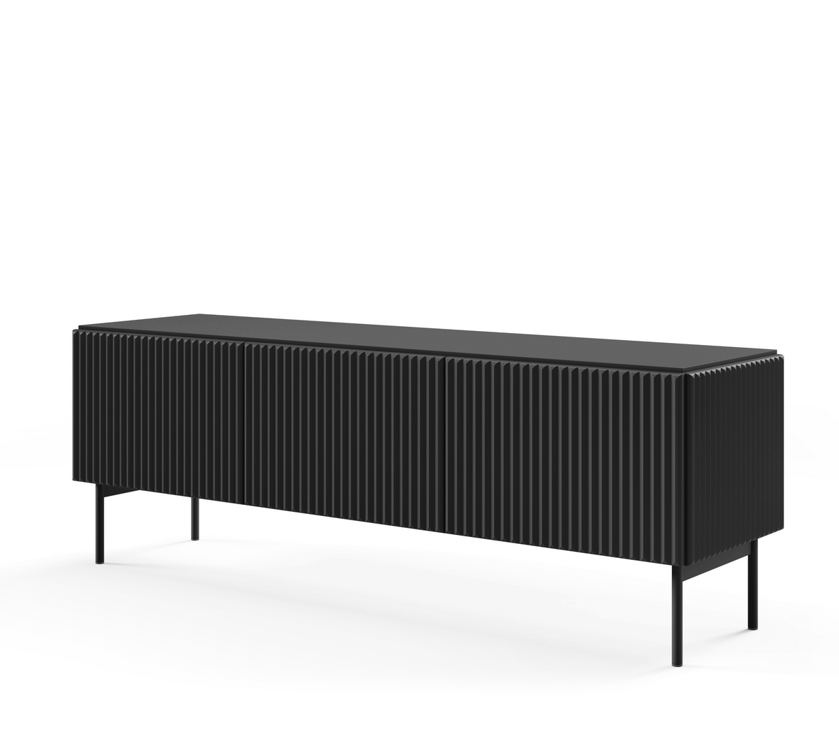 Mobile TV 4 ante con piede in metallo Neva 147x51 cm