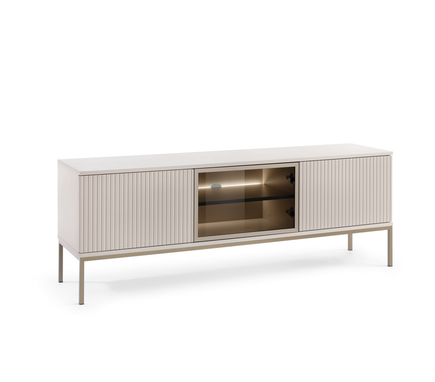Mobile TV 2 ante con LED integrato Aura 154x56 cm