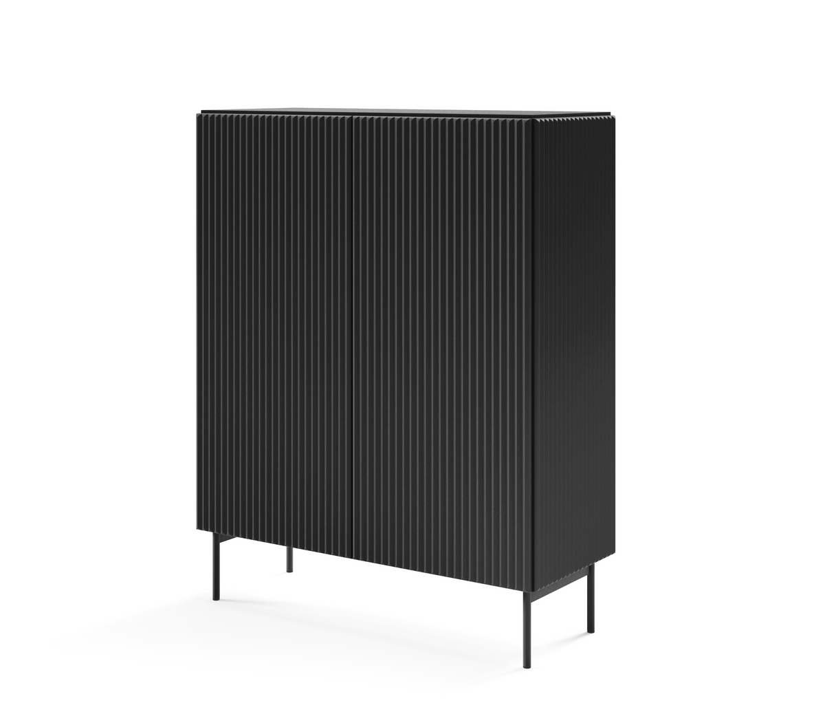 Credenza 2 ante con piede in metallo Neva 98x123 cm
