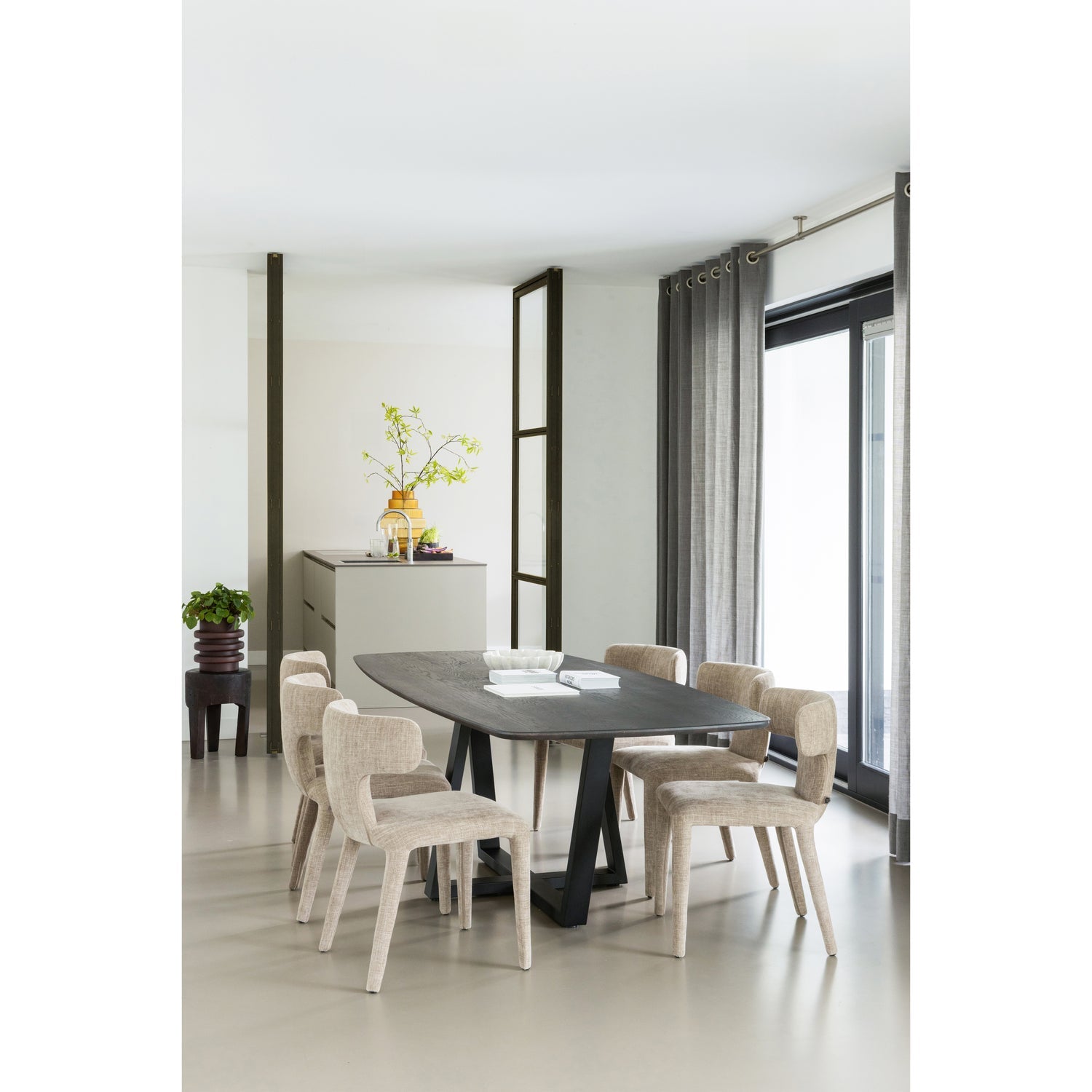 Tavolo da pranzo ovale Tablo 219x74 cm