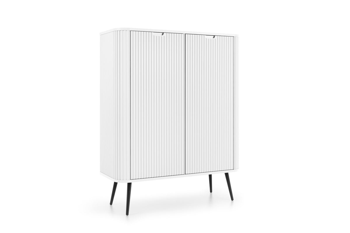 Credenza 2 ante con piede in metallo Calisio 129x103 cm