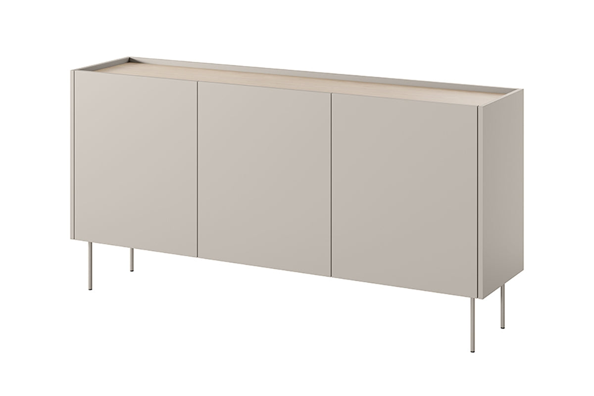 Madia 3 ante con piede in metallo Mars 170x85 cm