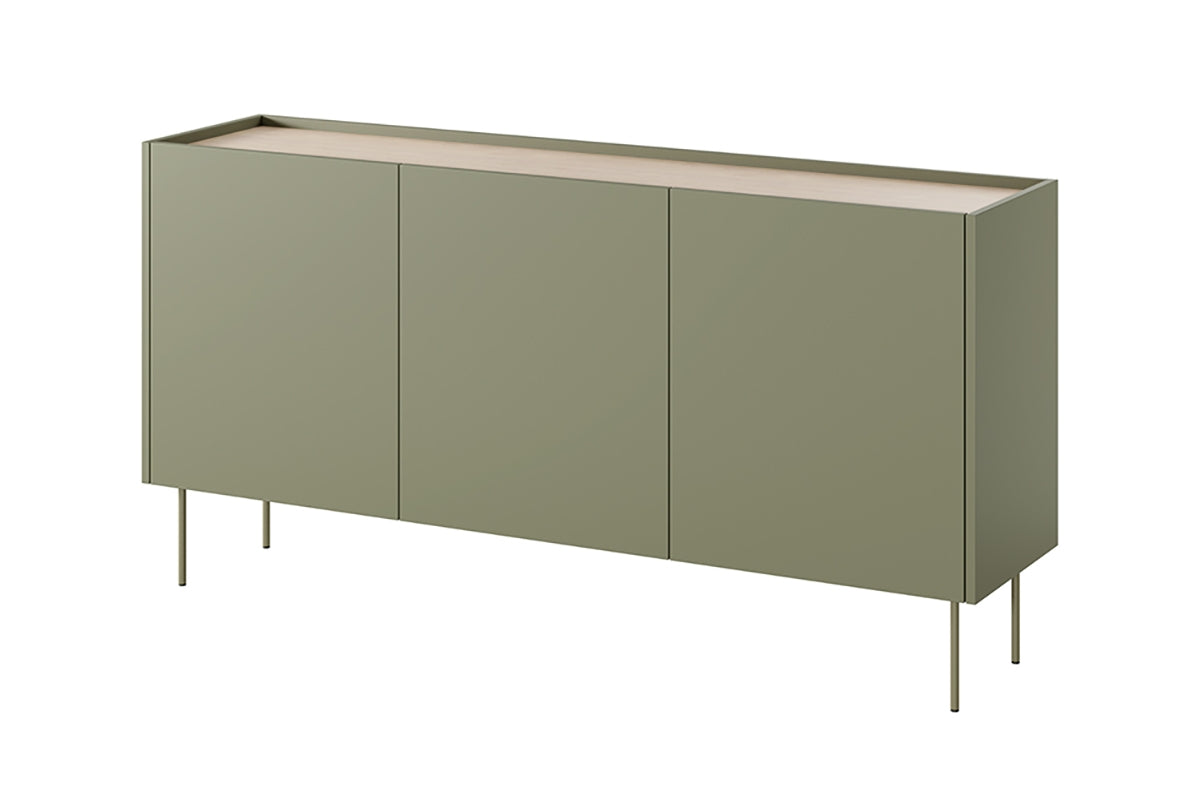 Madia 3 ante con piede in metallo Mars 170x85 cm