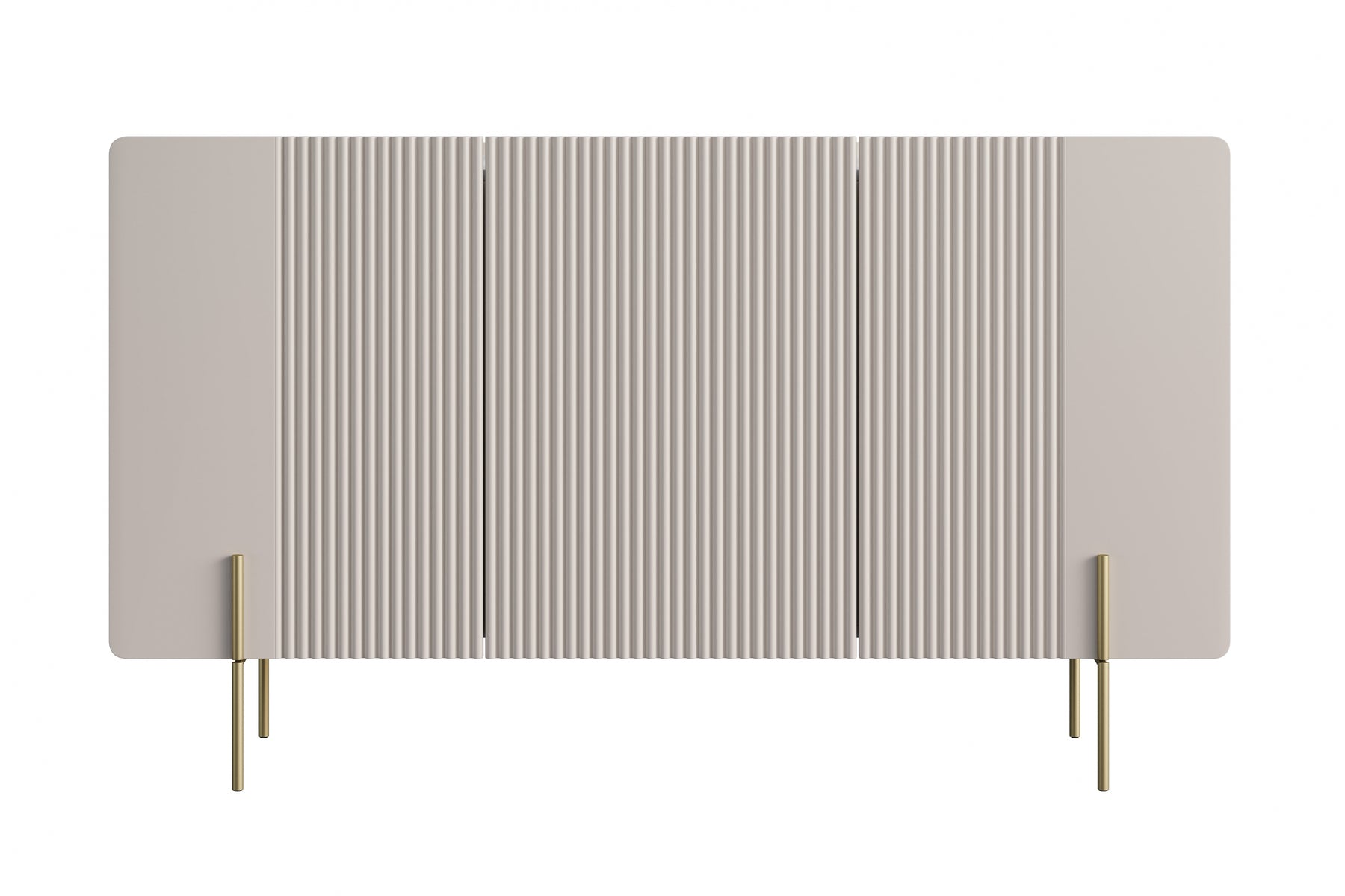 Madia 3 ante con piede in metallo cashmere Miami 150x87 cm