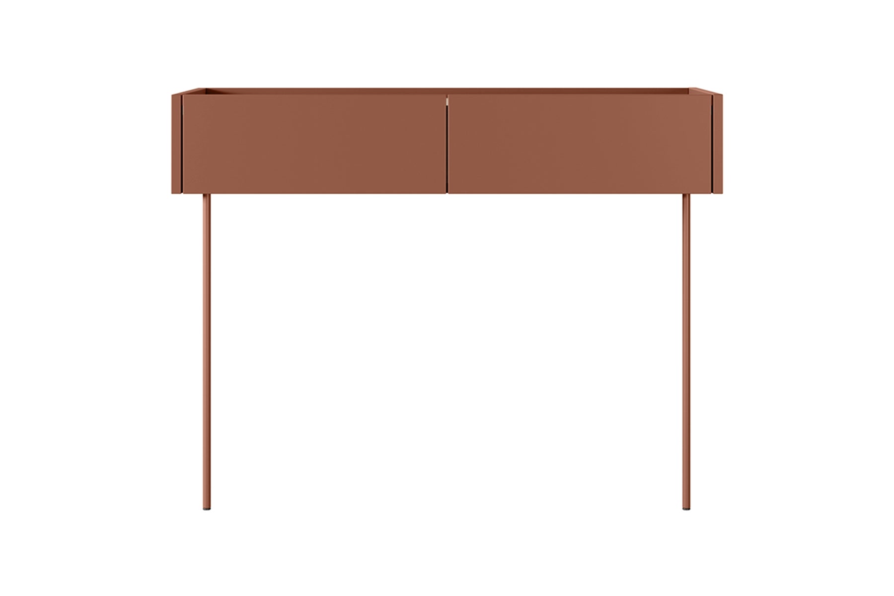 Consolle 2 cassetti con gamba in metallo Mars 100x83 cm