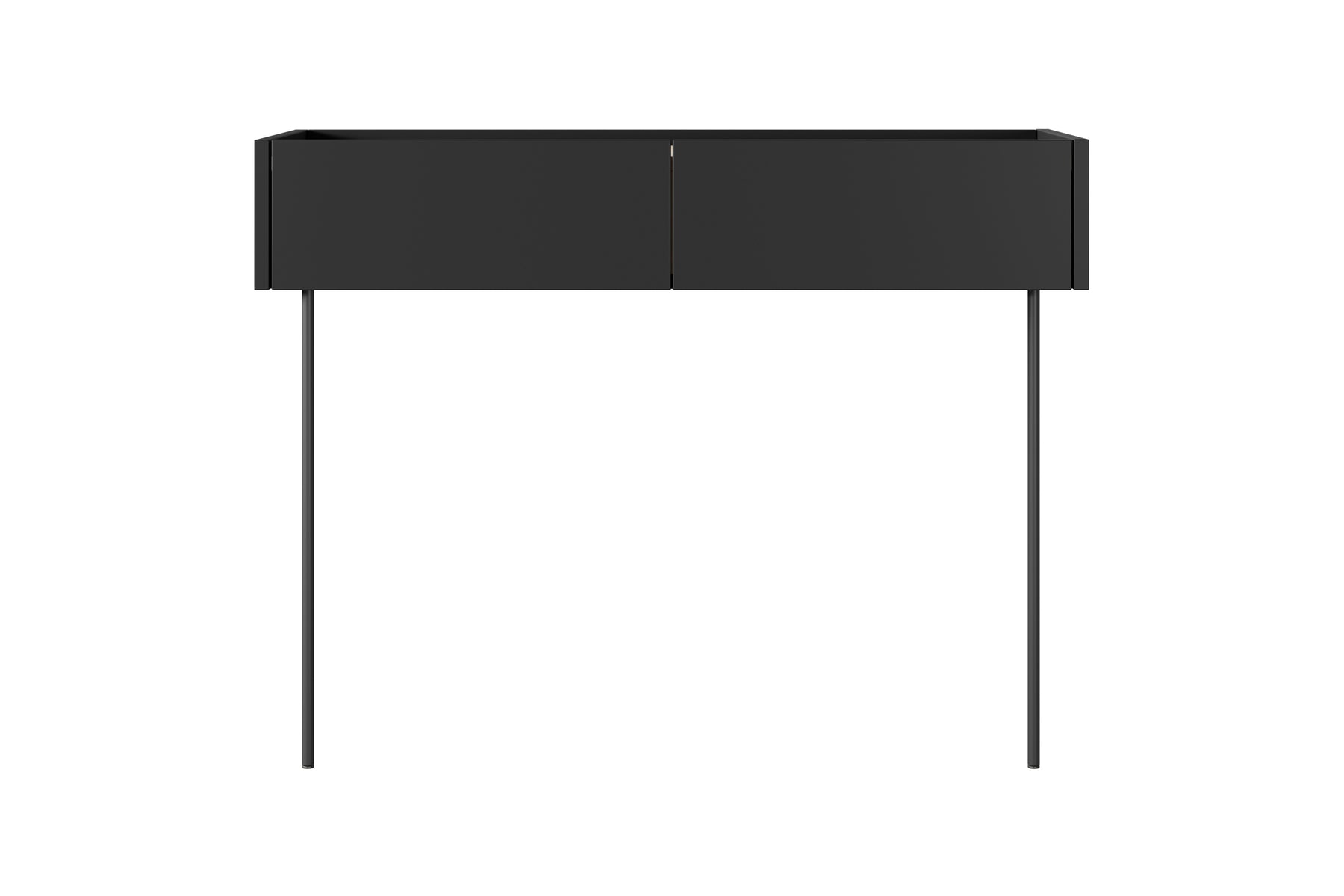 Consolle 2 cassetti con gamba in metallo Mars 100x83 cm