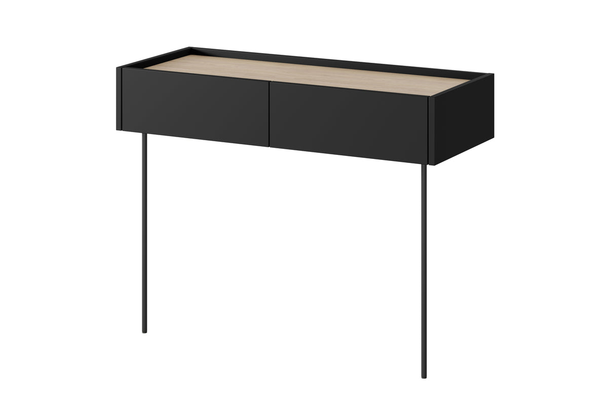 Consolle 2 cassetti con gamba in metallo Mars 100x83 cm