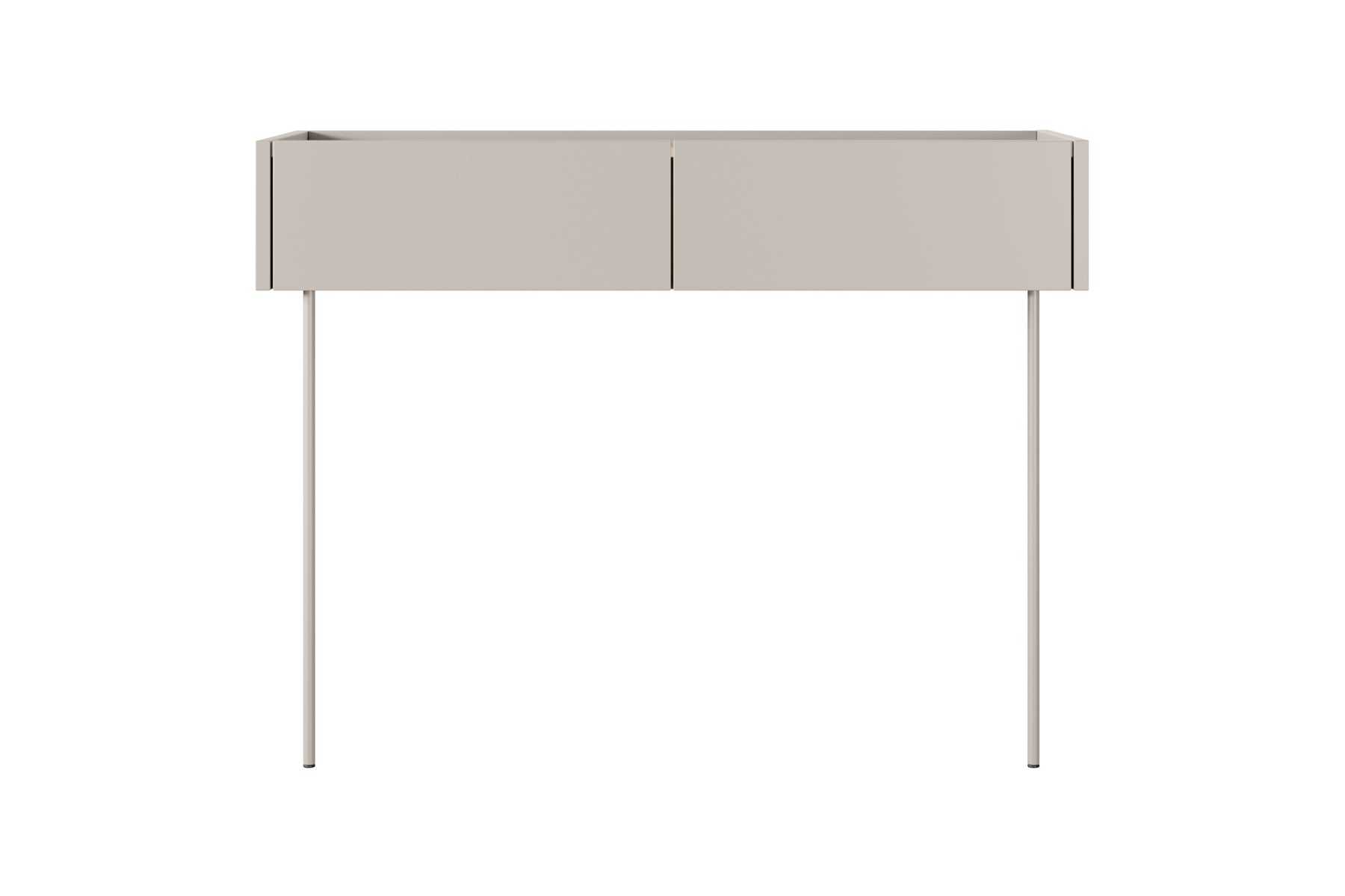Consolle 2 cassetti con gamba in metallo Mars 100x83 cm
