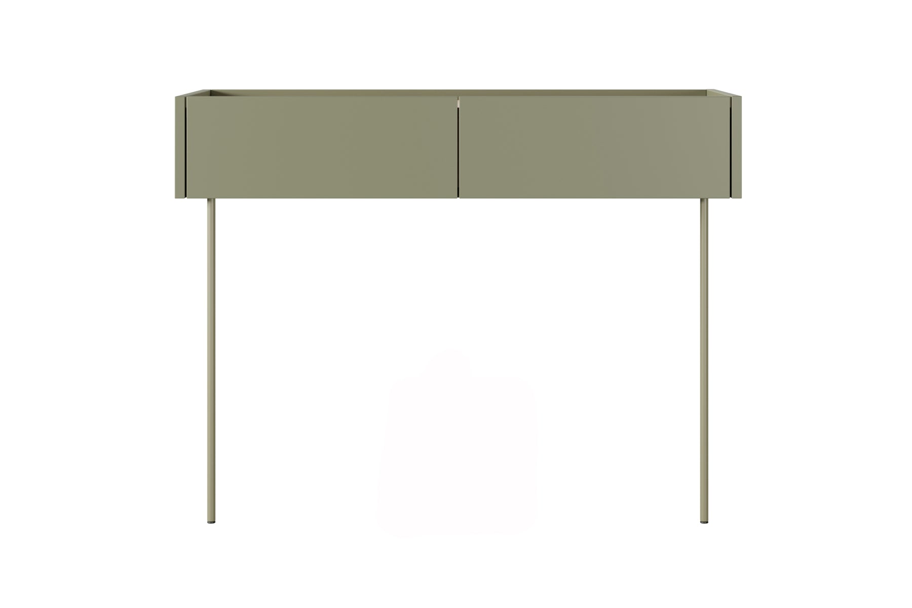 Consolle 2 cassetti con gamba in metallo Mars 100x83 cm