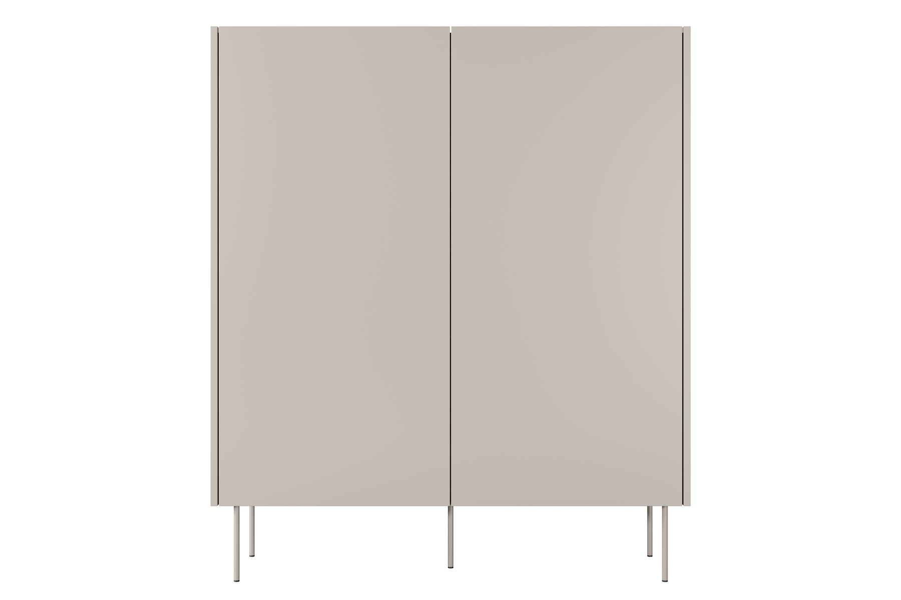 Credenza 2 ante 2 cassetti con piede in metallo Mars 120x140 cm