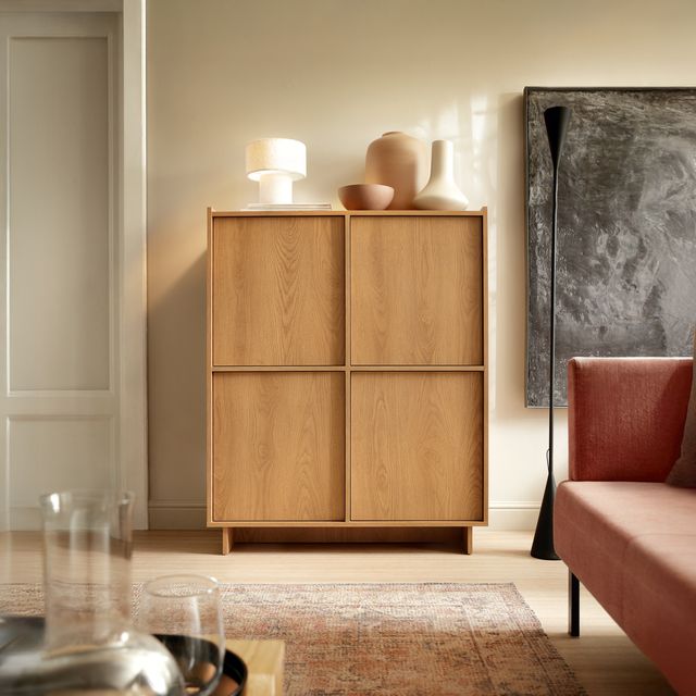 Credenza 4 ante rovere Yako 98x124 cm