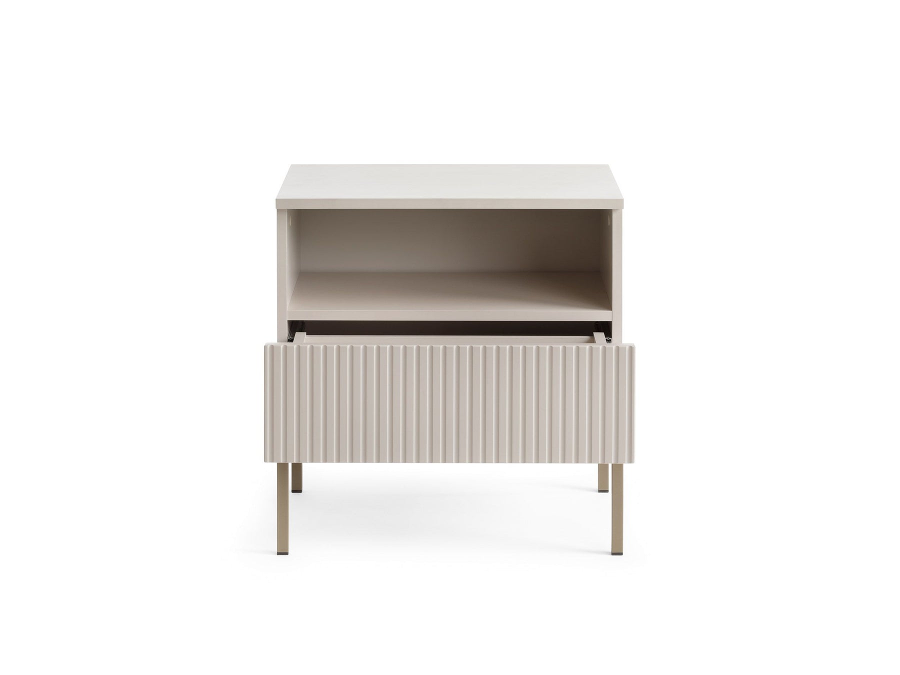 Comodino con 1 cassetto e LED integrato Aura 54x56 cm