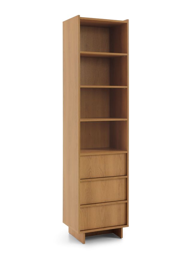 Libreria 3 cassetti rovere Yako 50x201 cm