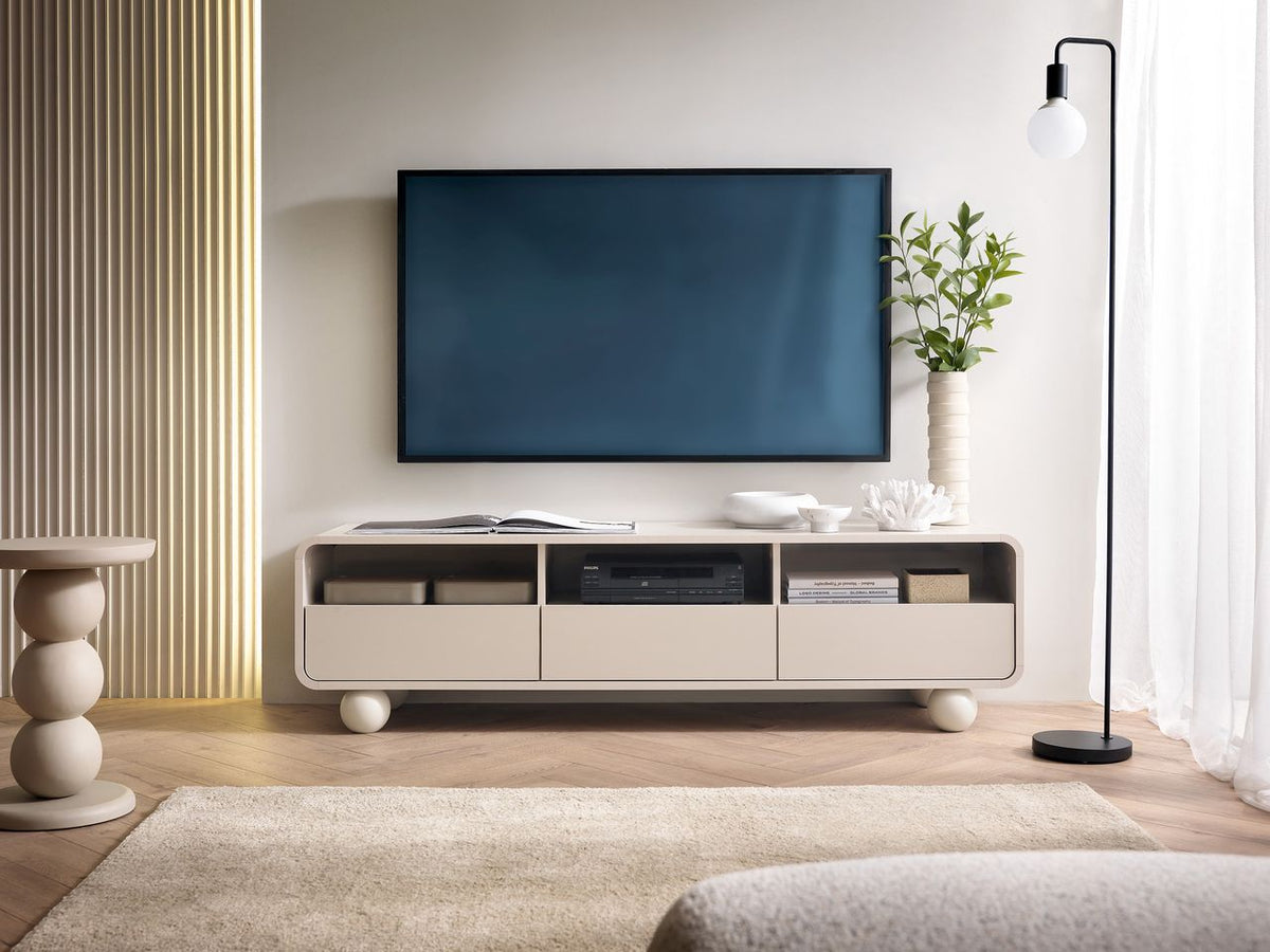 Mobile TV 3 cassetti cashmere Yuma 160x44 cm
