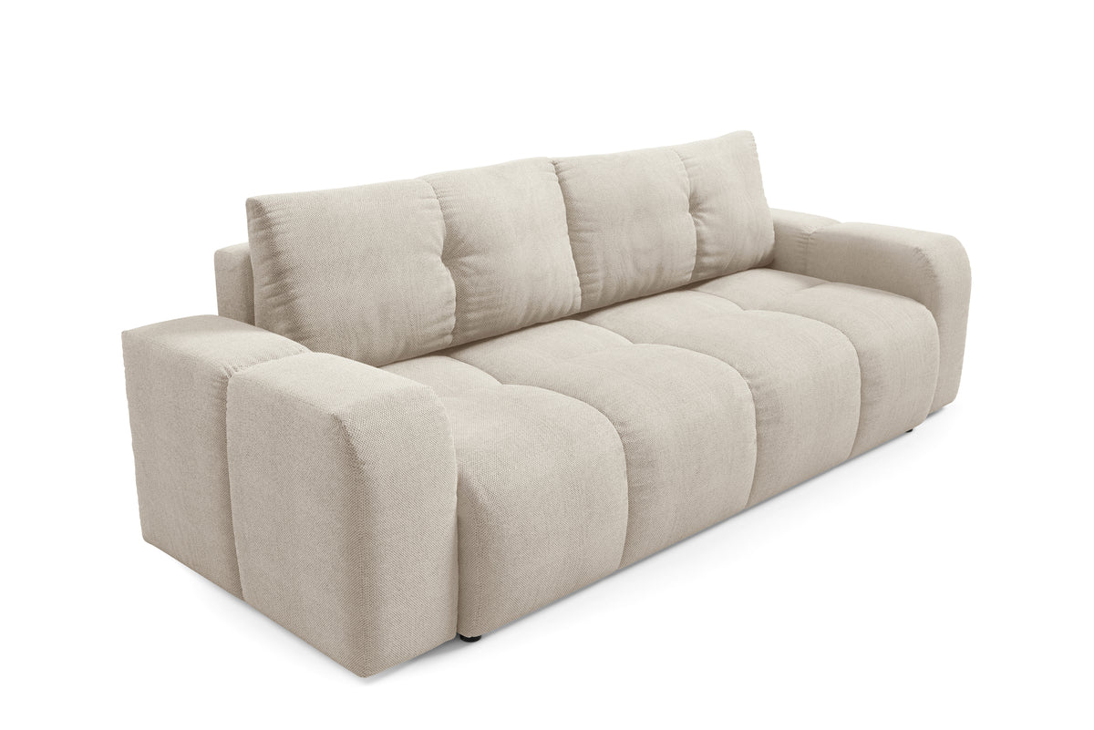 Divano letto in tessuto cinigliato Vienna 259x99/149 cm