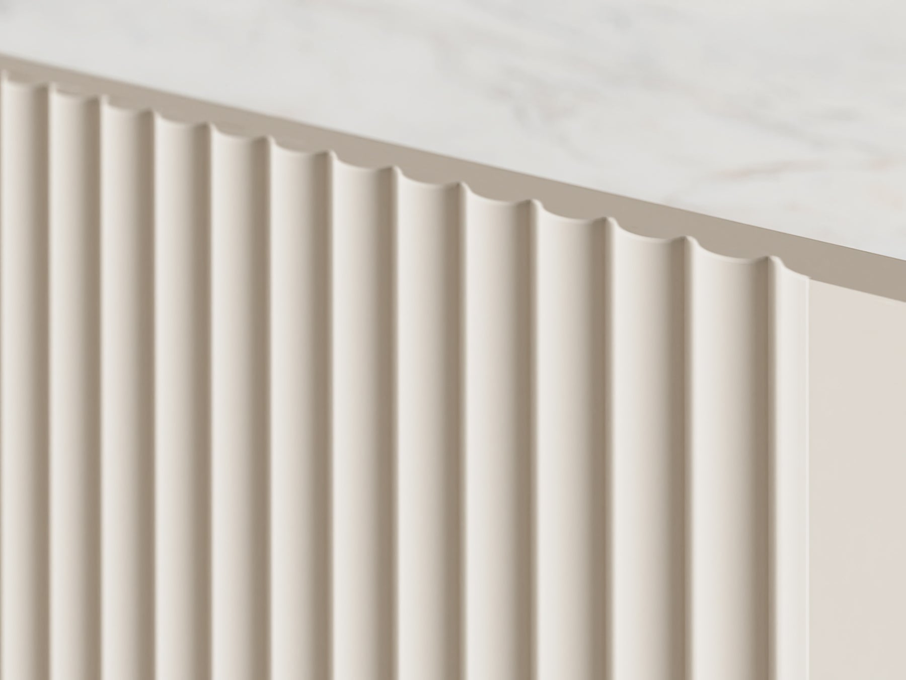Tavolino 2 cassetti con piede in metallo cashmere Miami 100x40 cm