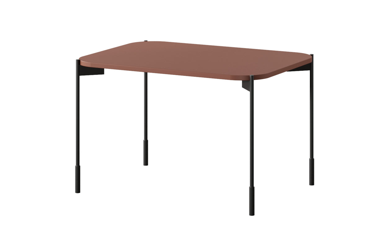 Tavolino rettangolare con gambe in metallo Sonatia