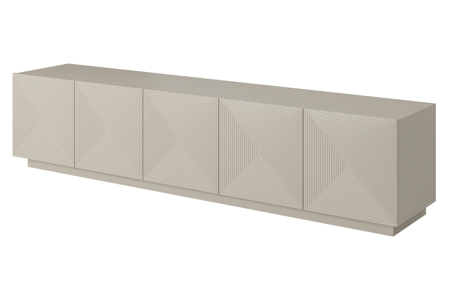 Mobile TV 5 ante in legno laminato Asha 200 x 40 cm