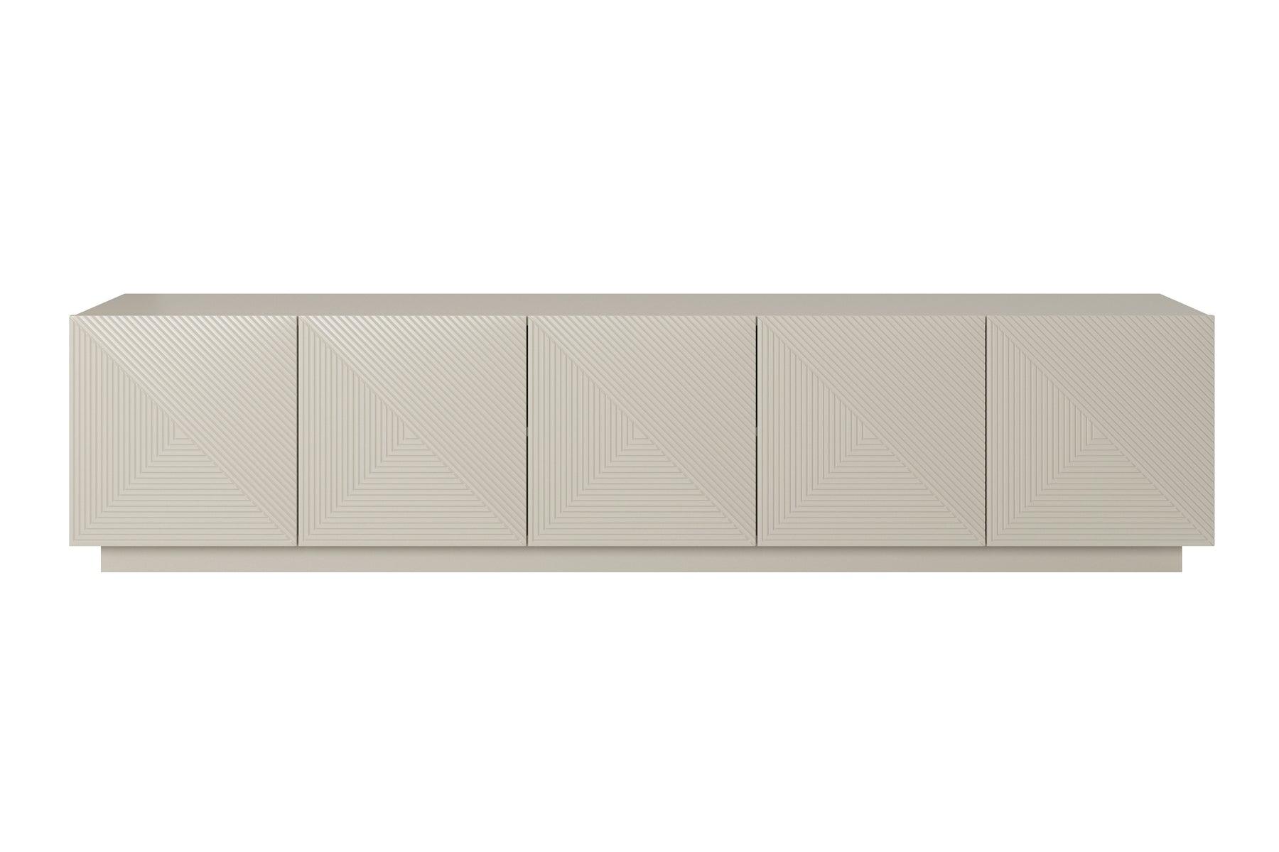 Mobile TV 5 ante in legno laminato Asha 200 x 40 cm