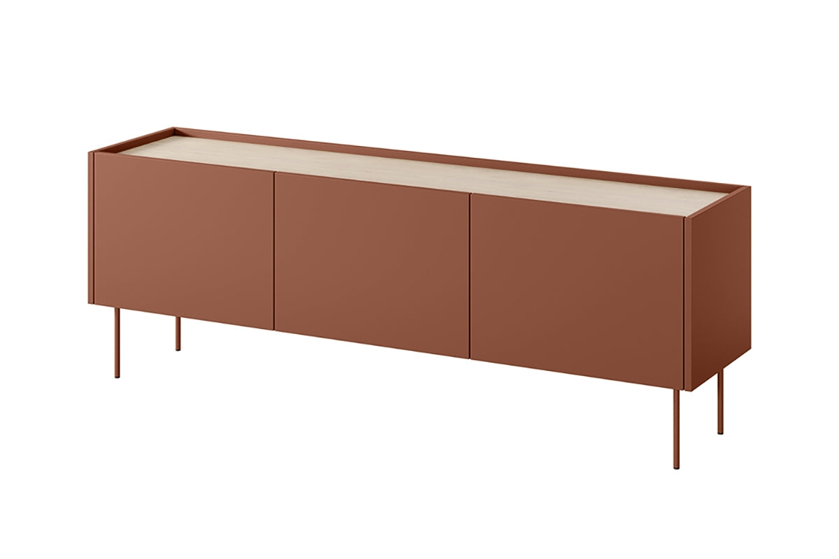 Mobile TV 3 ante 1 cassetto con piede in metallo Mars 170x60 cm