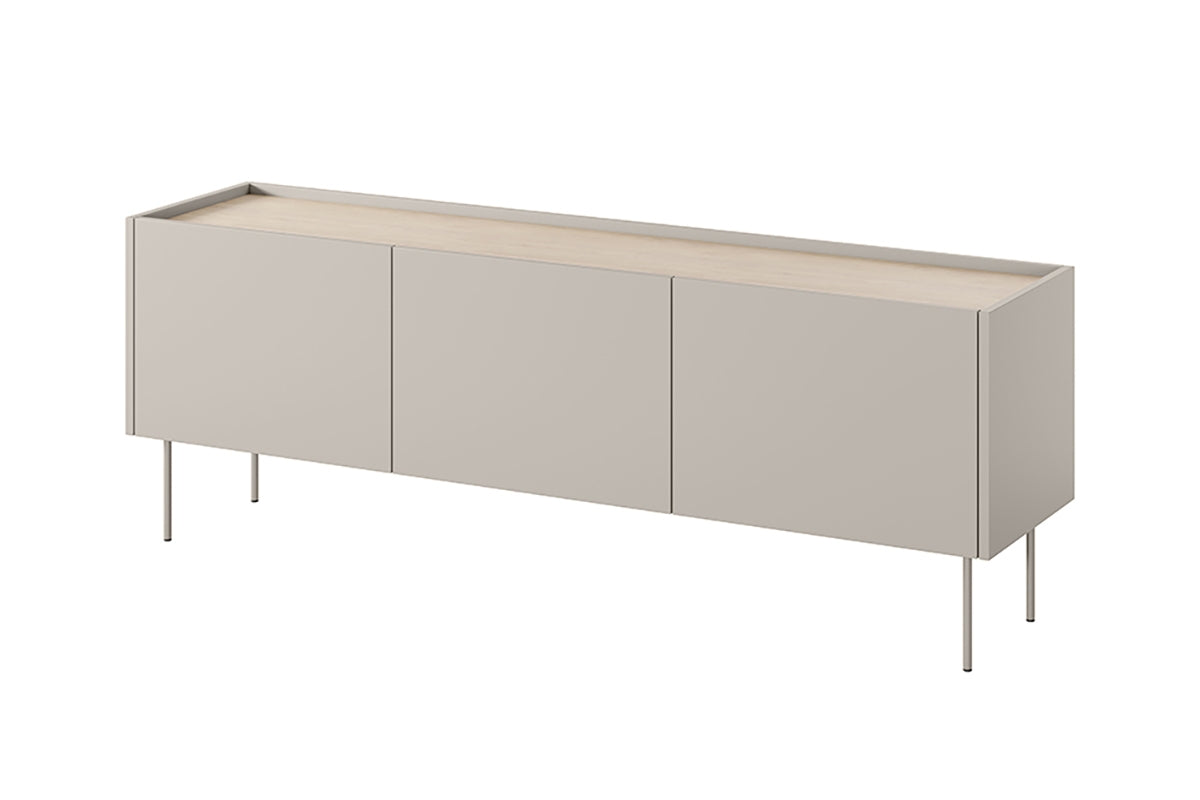 Mobile TV 3 ante 1 cassetto con piede in metallo Mars 170x60 cm