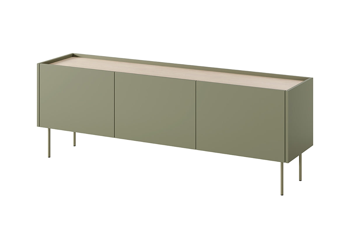 Mobile TV 3 ante 1 cassetto con piede in metallo Mars 170x60 cm