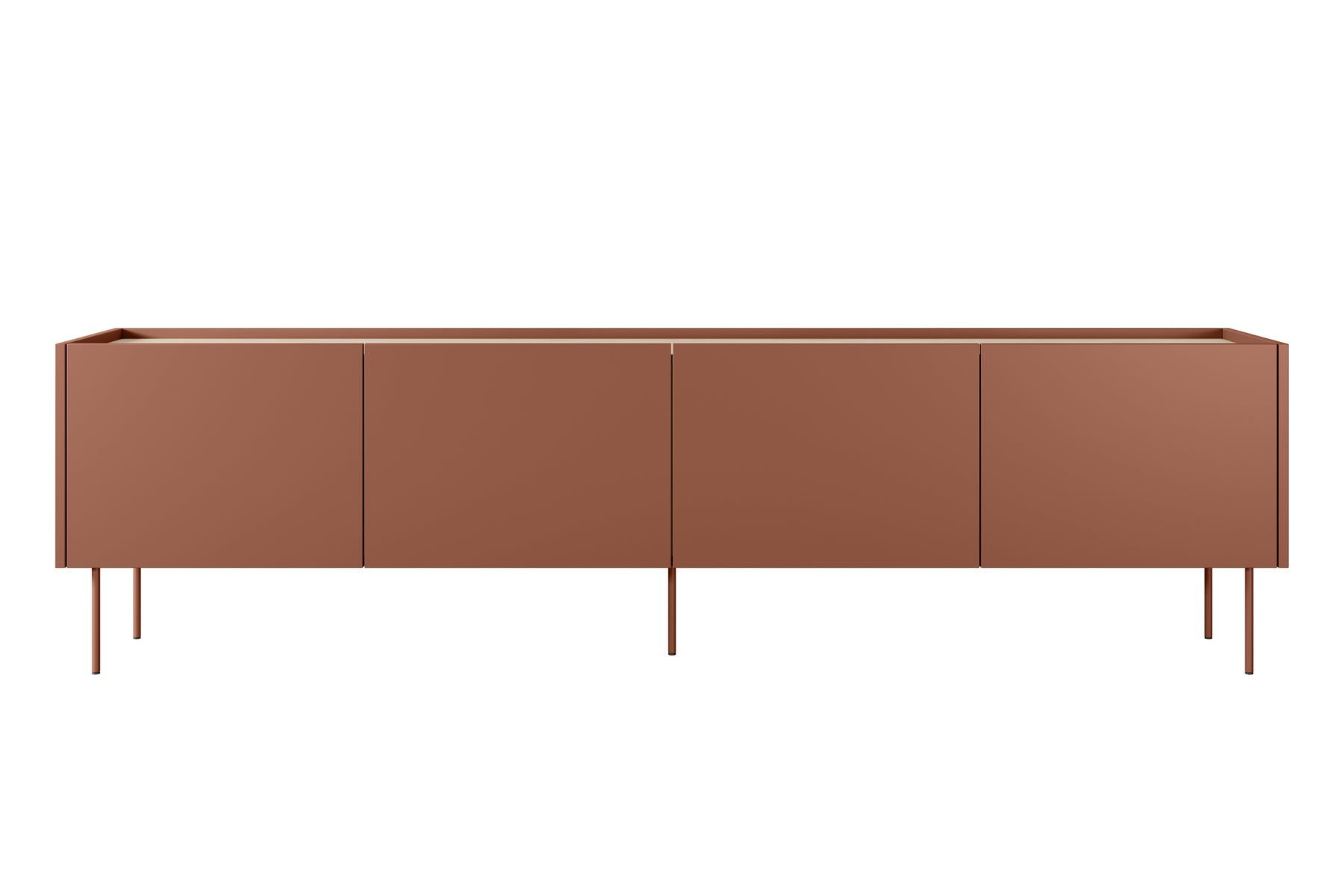 Mobile TV 4 ante 1 cassetto con piede in metallo Mars 220x60 cm