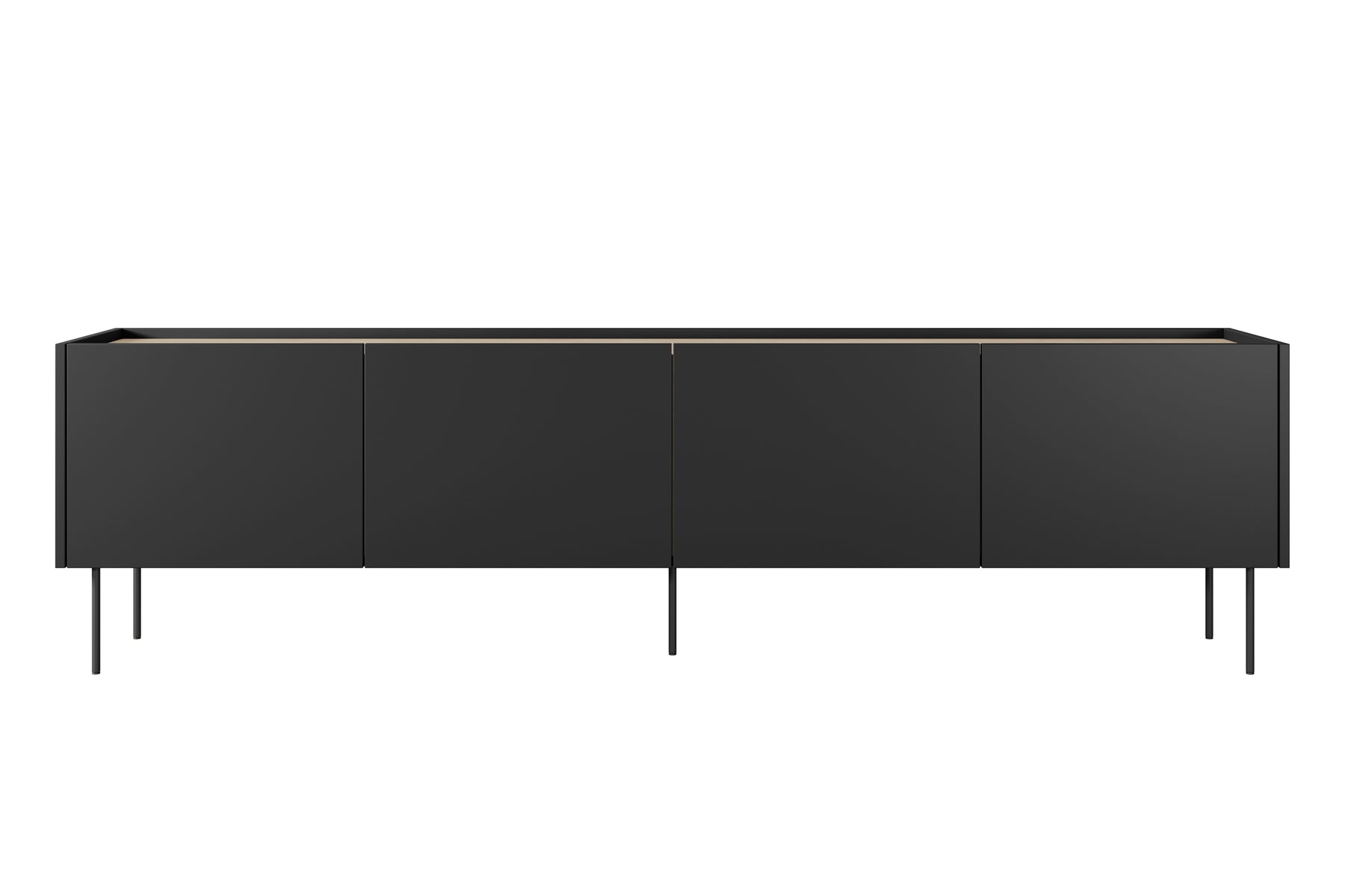 Mobile TV 4 ante 1 cassetto con piede in metallo Mars 220x60 cm